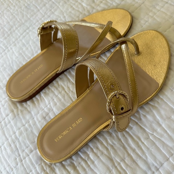 Veronica Beard Gold sandals - Picture 5 of 8